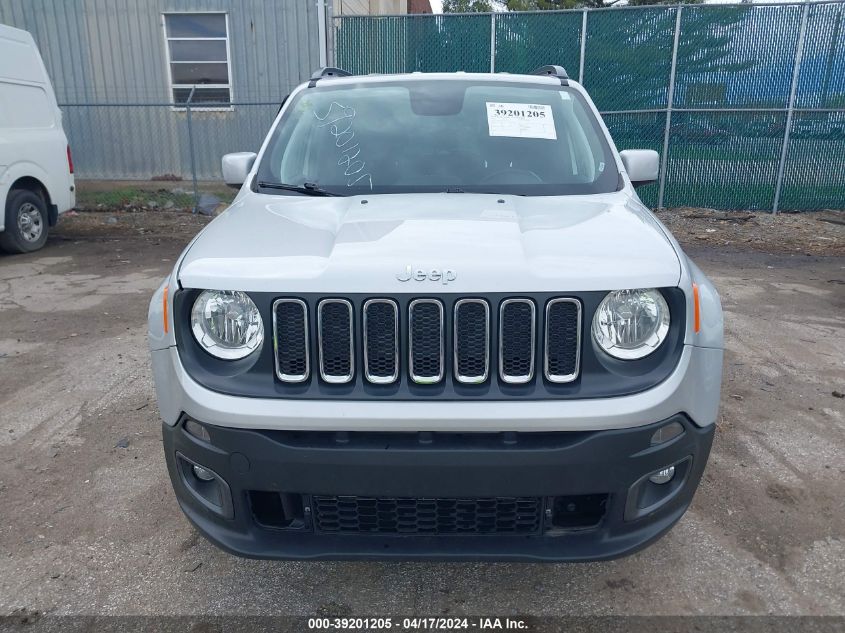 2018 Jeep Renegade Latitude 4X4 VIN: ZACCJBBB2JPH91776 Lot: 39201205