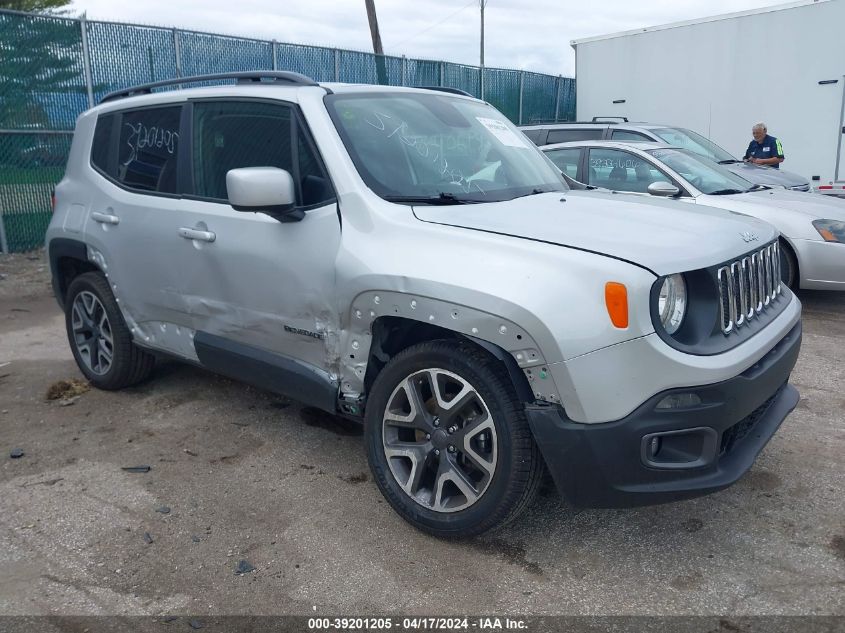 2018 Jeep Renegade Latitude 4X4 VIN: ZACCJBBB2JPH91776 Lot: 39201205