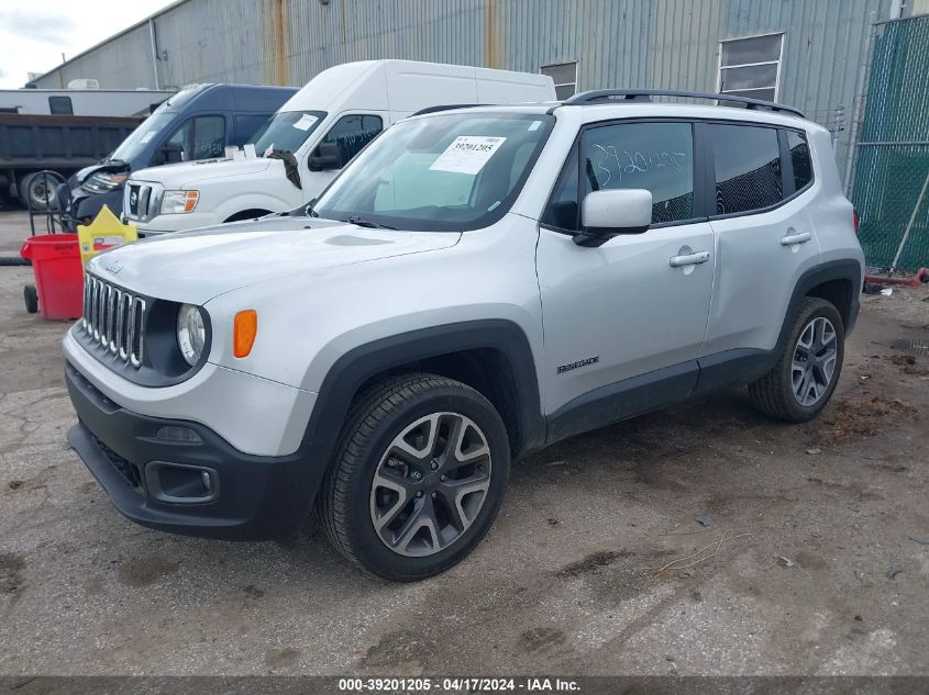 2018 Jeep Renegade Latitude 4X4 VIN: ZACCJBBB2JPH91776 Lot: 39201205