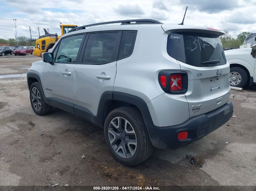 2018 Jeep Renegade Latitude 4X4 VIN: ZACCJBBB2JPH91776 Lot: 39201205