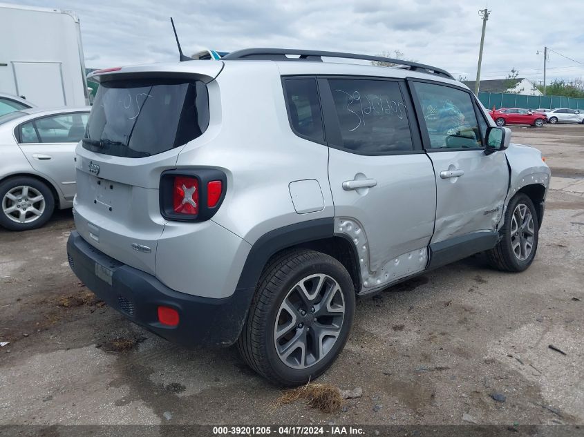 2018 Jeep Renegade Latitude 4X4 VIN: ZACCJBBB2JPH91776 Lot: 39201205