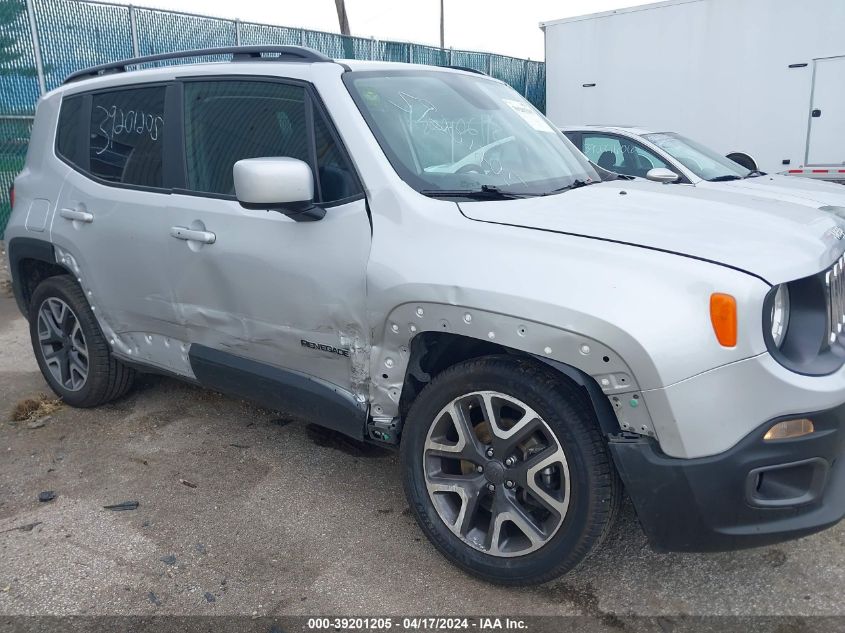 2018 Jeep Renegade Latitude 4X4 VIN: ZACCJBBB2JPH91776 Lot: 39201205