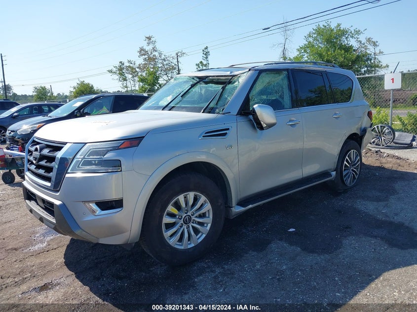 2022 Nissan Armada Sl 2Wd VIN: JN8AY2BA9N9390280 Lot: 39201343