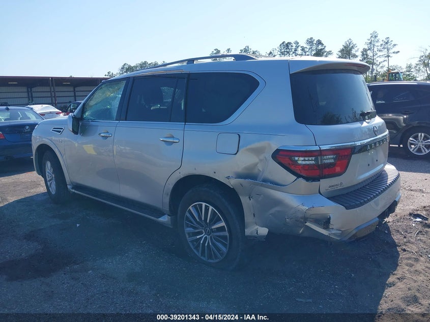 2022 Nissan Armada Sl 2Wd VIN: JN8AY2BA9N9390280 Lot: 39201343