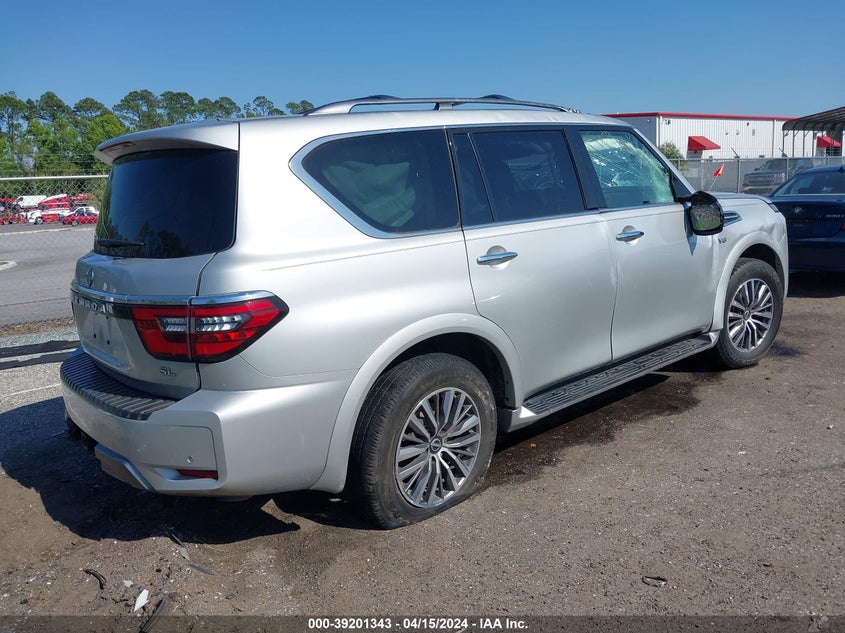 2022 Nissan Armada Sl 2Wd VIN: JN8AY2BA9N9390280 Lot: 39201343