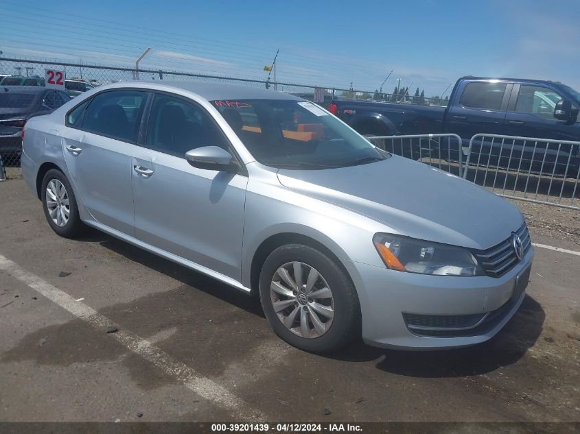 1VWAP7A38CC060674 2012 Volkswagen Passat 2.5L S