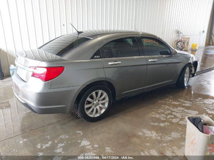 2013 Chrysler 200 Limited VIN: 1C3CCBCGXDN702252 Lot: 39236572