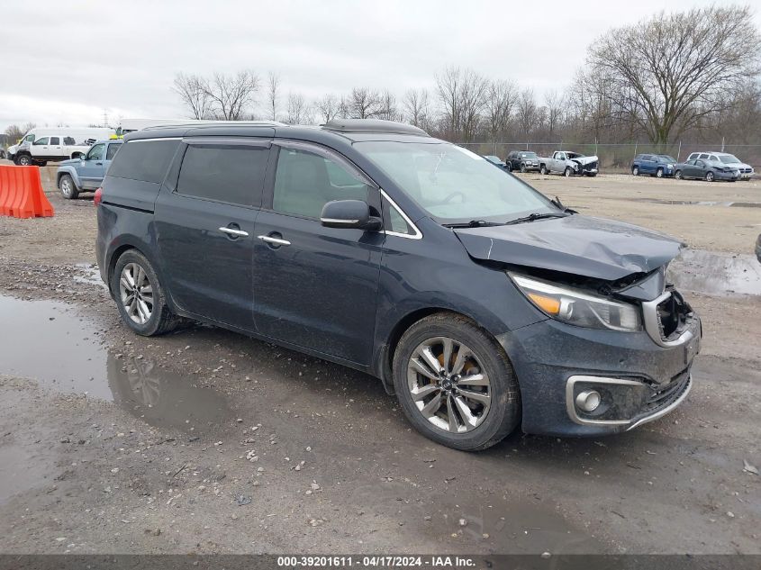 2015 Kia Sedona Sx Luxury VIN: KNDME5C13F6042849 Lot: 39201611