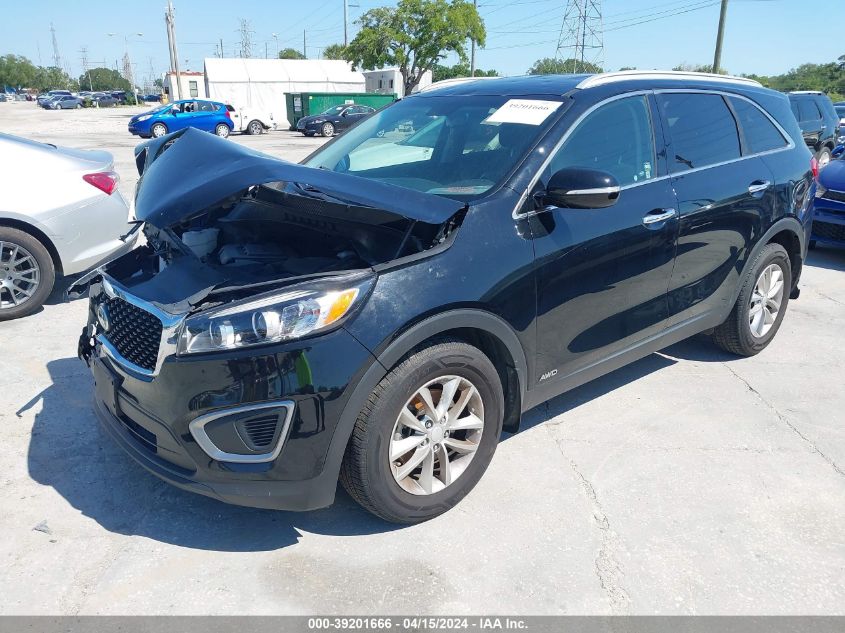 2016 Kia Sorento 2.4L Lx VIN: 5XYPGDA39GG106073 Lot: 39201666