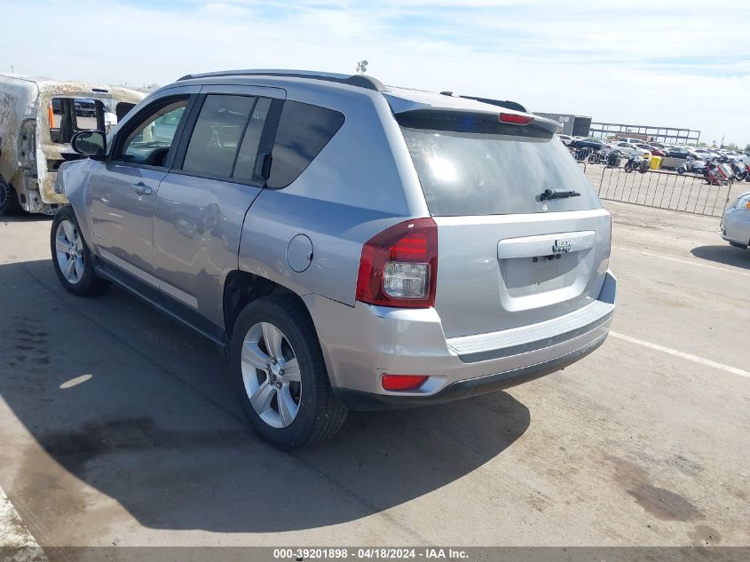 2016 Jeep Compass Sport VIN: 1C4NJCBA3GD567509 Lot: 39236781