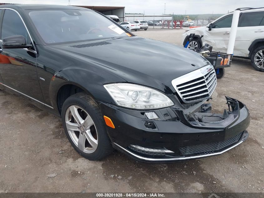 2012 Mercedes-Benz S 550 4Matic VIN: WDDNG9EB5CA464468 Lot: 39201928