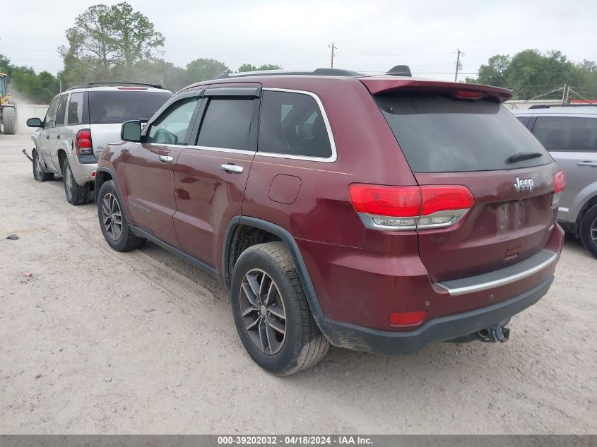 2017 Jeep Grand Cherokee Limited 4X2 VIN: 1C4RJEBG0HC867744 Lot: 39202032