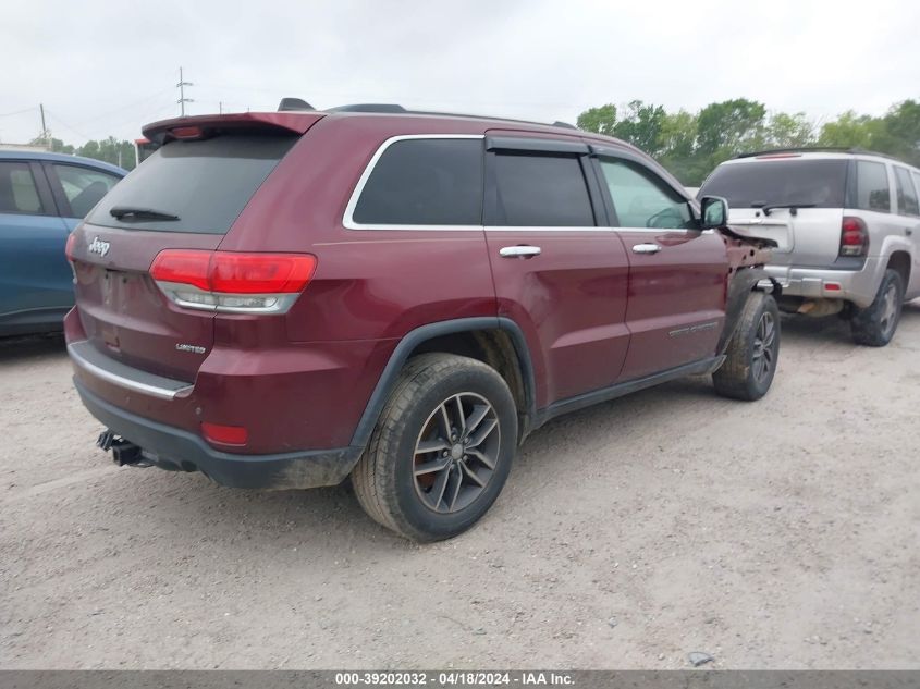 2017 Jeep Grand Cherokee Limited 4X2 VIN: 1C4RJEBG0HC867744 Lot: 39202032