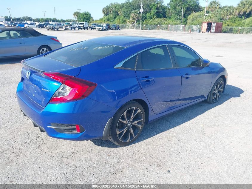 2HGFC2F84KH586003 | 2019 HONDA CIVIC