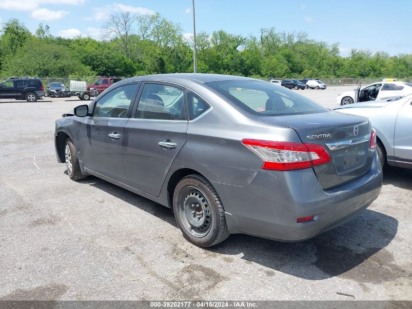 2015 Nissan Sentra S VIN: 3N1AB7AP3FY266259 Lot: 39202177