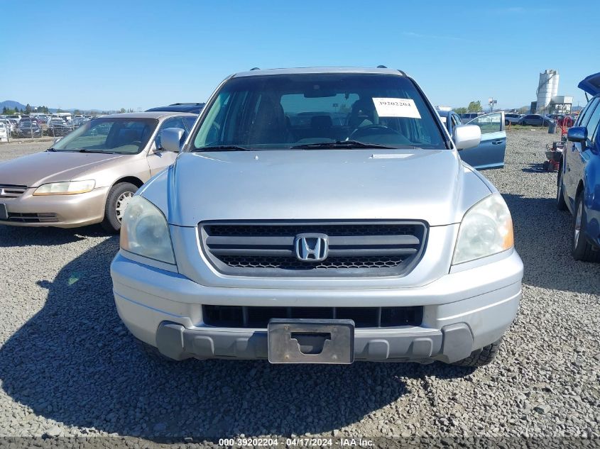 2005 Honda Pilot Ex-L VIN: 2HKYF18625H516502 Lot: 39202204