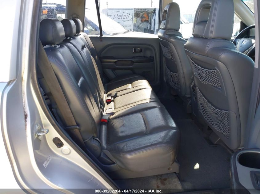 2005 Honda Pilot Ex-L VIN: 2HKYF18625H516502 Lot: 39202204