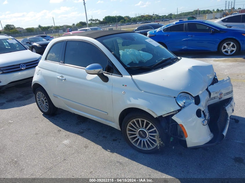 2012 Fiat 500C Lounge VIN: 3C3CFFER2CT119153 Lot: 39202315
