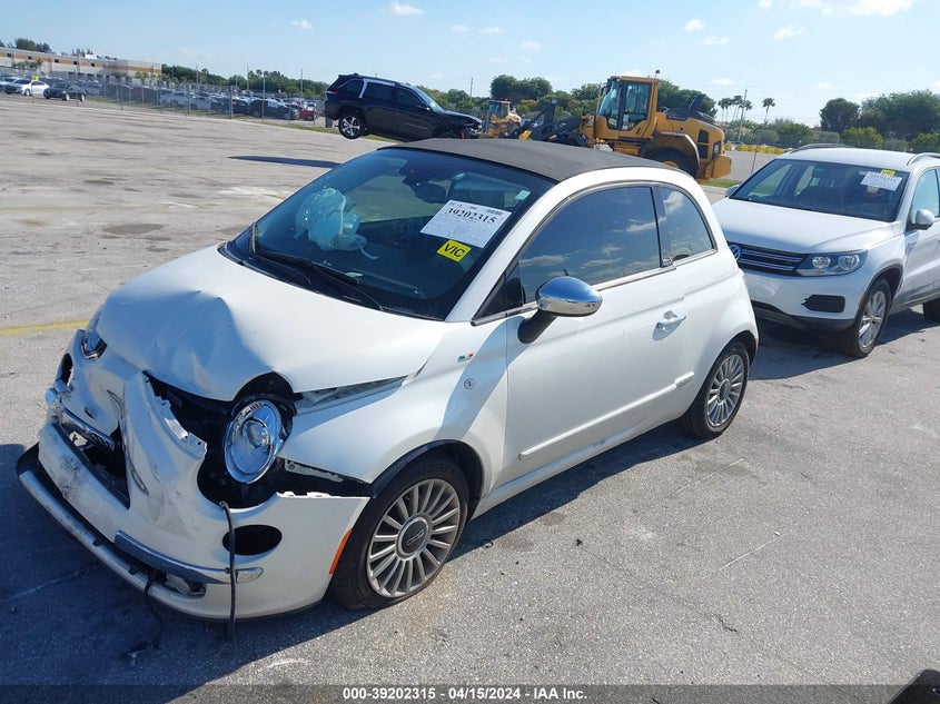 2012 Fiat 500C Lounge VIN: 3C3CFFER2CT119153 Lot: 39202315