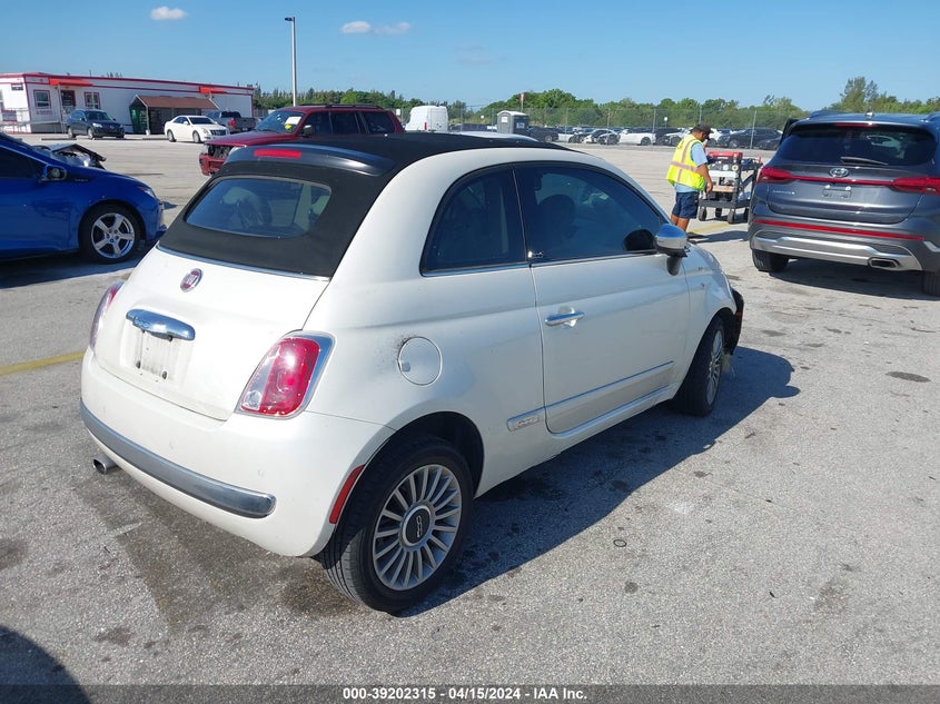 2012 Fiat 500C Lounge VIN: 3C3CFFER2CT119153 Lot: 39202315