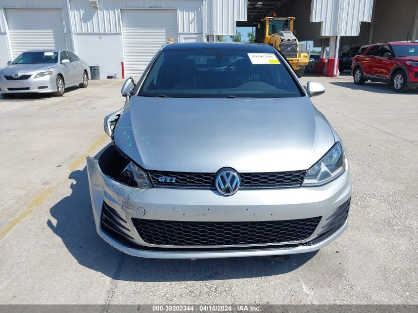 2016 Volkswagen Golf Gti Se 4-Door VIN: 3VW4T7AU7GM011066 Lot: 39202344