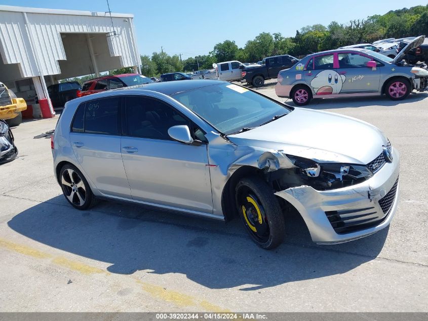 2016 Volkswagen Golf Gti Se 4-Door VIN: 3VW4T7AU7GM011066 Lot: 39202344