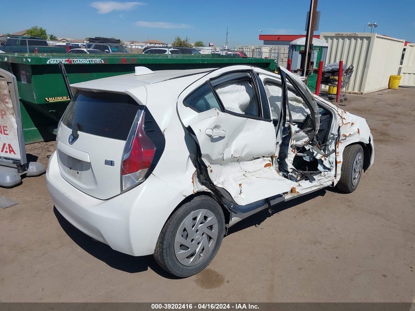 2016 Toyota Prius C VIN: JTDKDTB30G1123291 Lot: 39202416