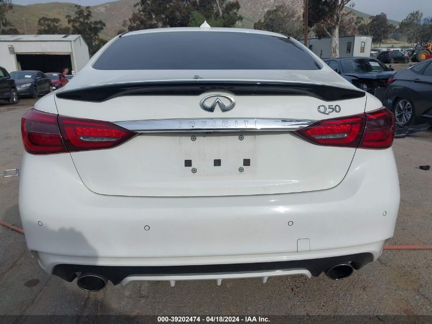 2021 Infiniti Q50 Sensory VIN: JN1EV7CP8MM704988 Lot: 39202474