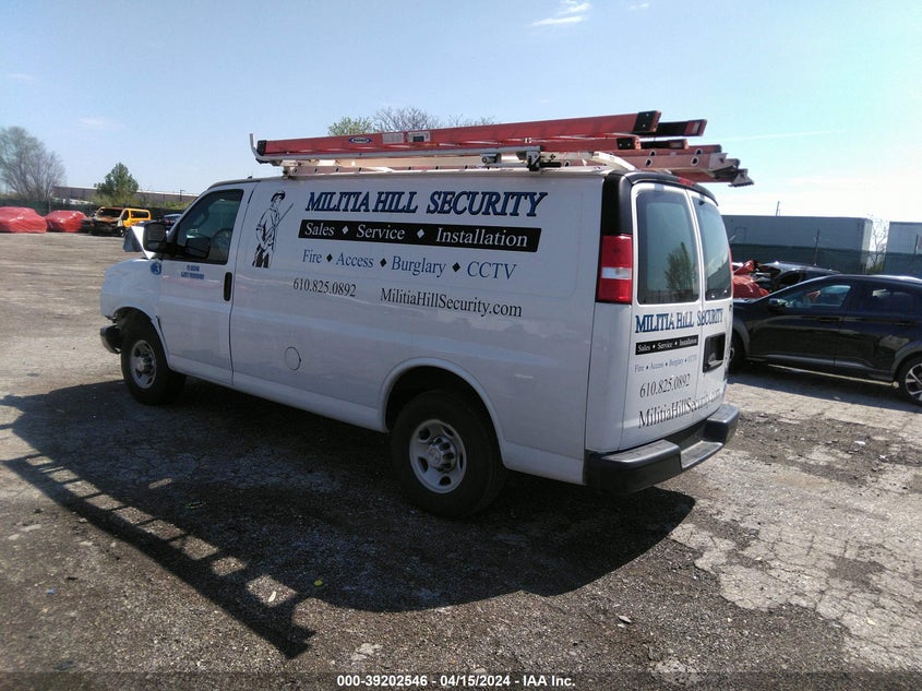 VIN 1GCWGAFP2K1166887 2019 CHEVROLET EXPRESS 2500 WORK VAN