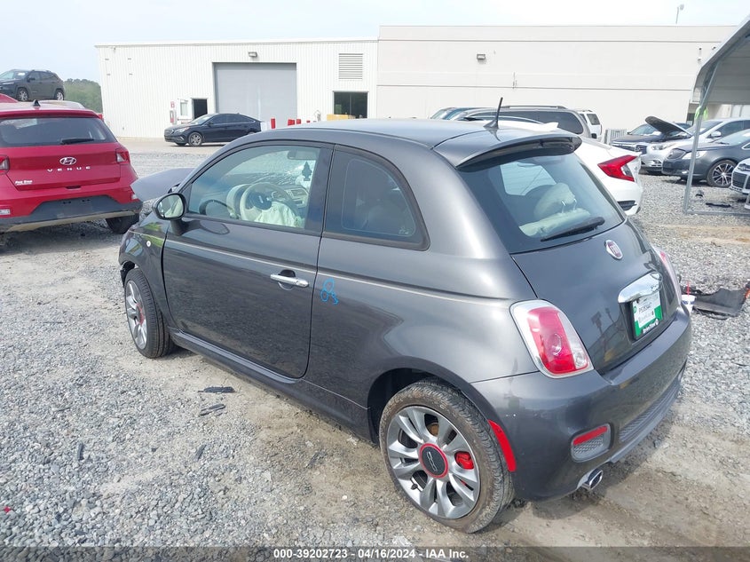 2015 Fiat 500 Sport VIN: 3C3CFFBR2FT690067 Lot: 39202723