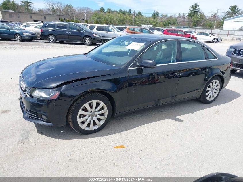 2011 Audi A4 2.0T Premium VIN: WAUFFAFL2BN027509 Lot: 51135404