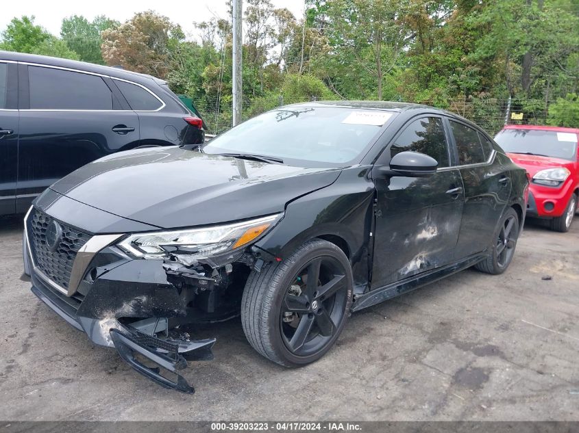 2022 Nissan Sentra Sr Xtronic Cvt VIN: 3N1AB8DV4NY319307 Lot: 39203223