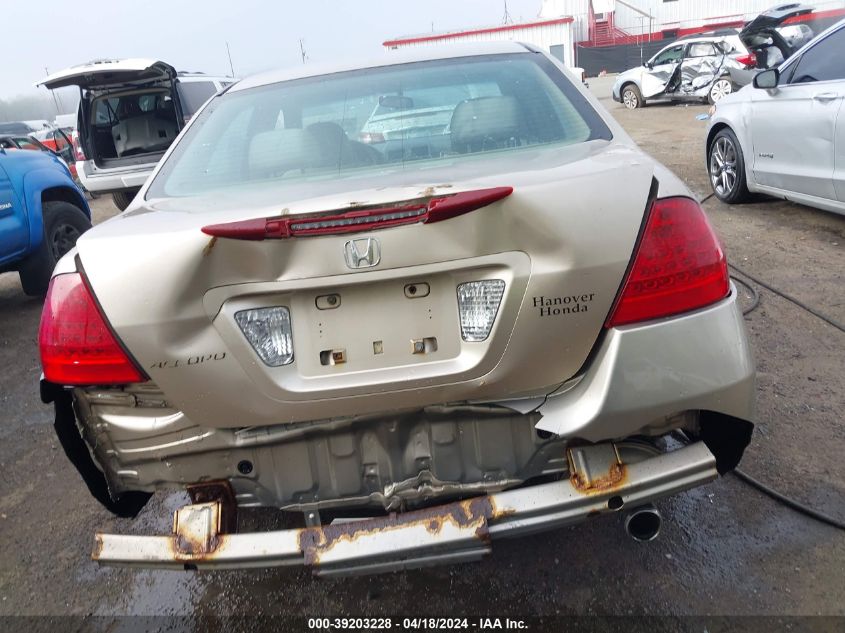 2006 Honda Accord 2.4 Vp VIN: 1HGCM56166A151024 Lot: 39203228