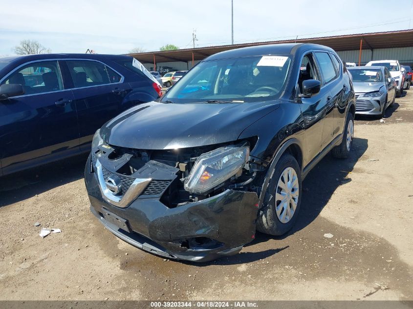 2016 Nissan Rogue S VIN: 5N1AT2MV2GC925140 Lot: 39203344