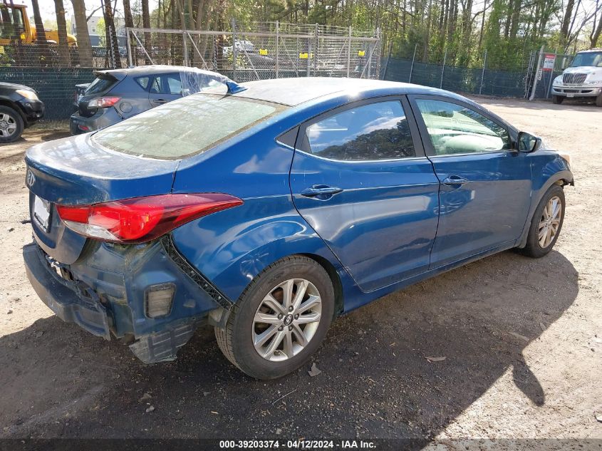 KMHDH4AE4FU298142 | 2015 HYUNDAI ELANTRA