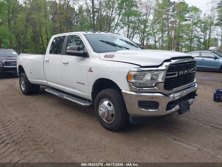 2021 Ram 3500 Big Horn 4X4 8' Box VIN: 3C63RRHLXMG527753 Lot: 39203379