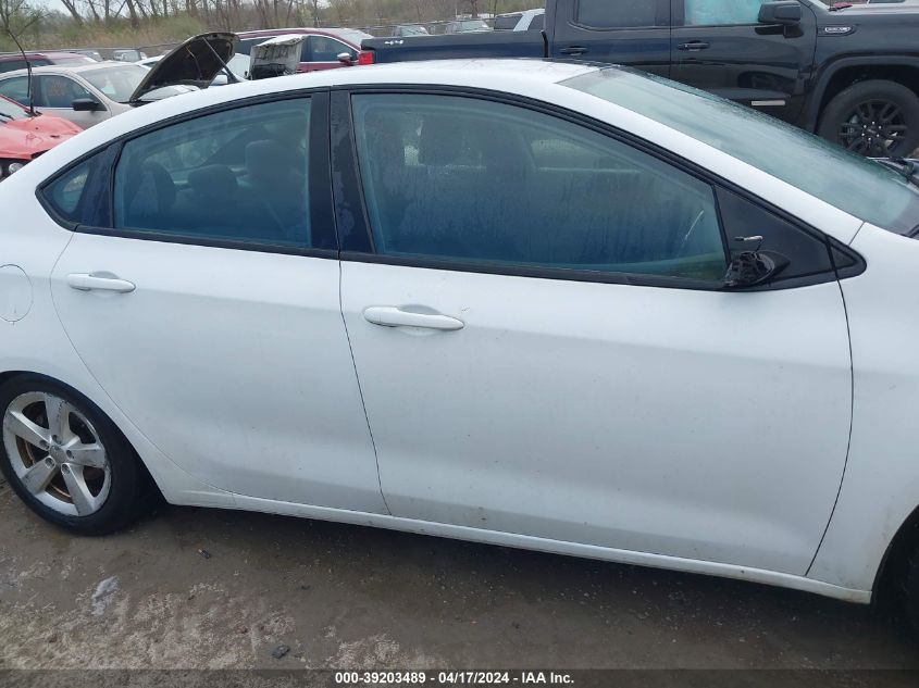 2015 Dodge Dart Sxt VIN: 1C3CDFBB0FD302378 Lot: 39203489