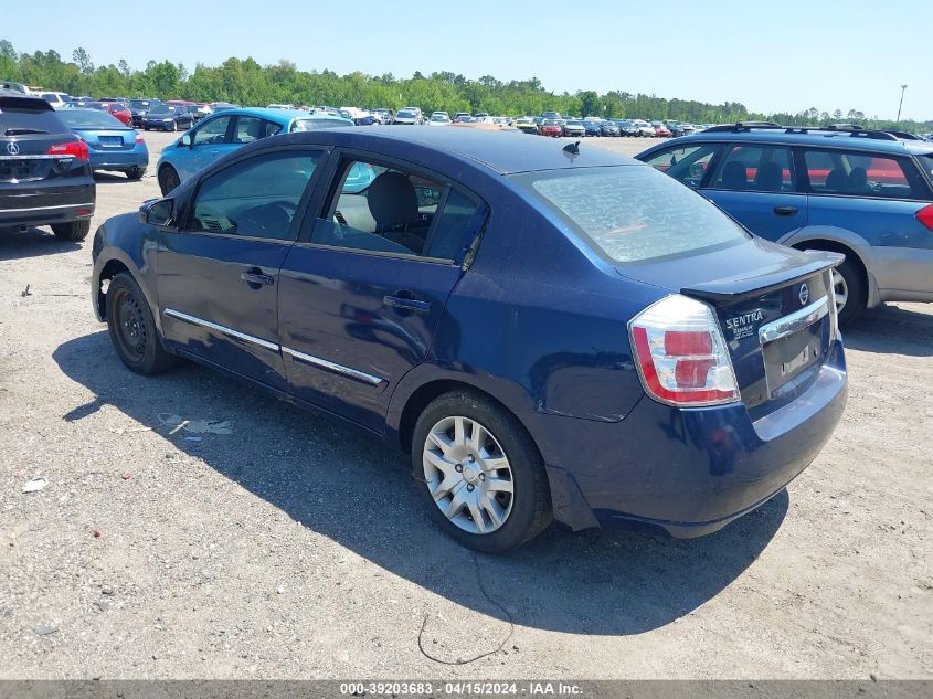 3N1AB6AP3CL639254 | 2012 NISSAN SENTRA