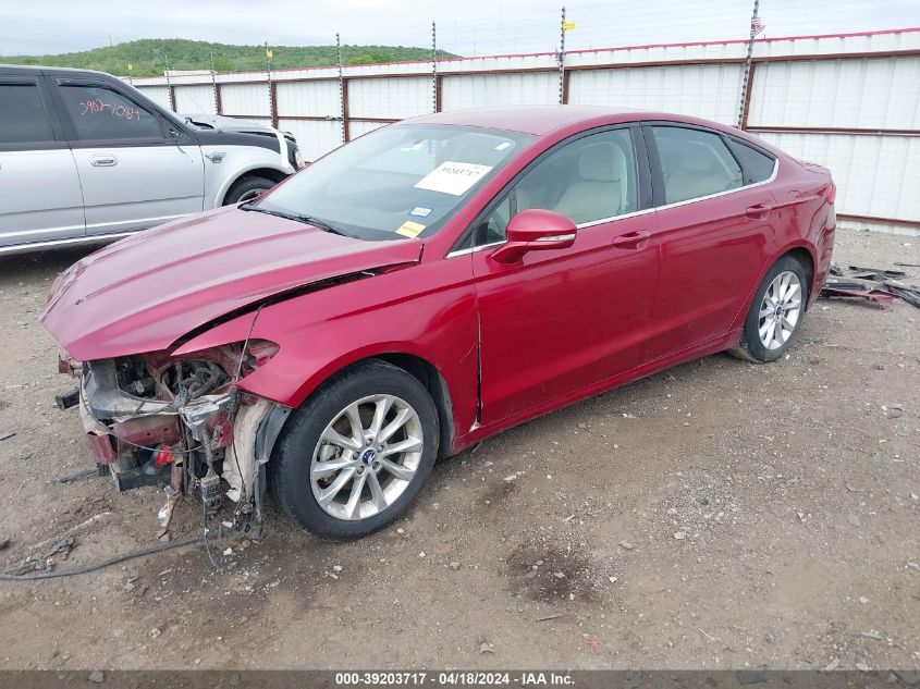 2017 Ford Fusion Se VIN: 3FA6P0HD1HR322032 Lot: 40805389