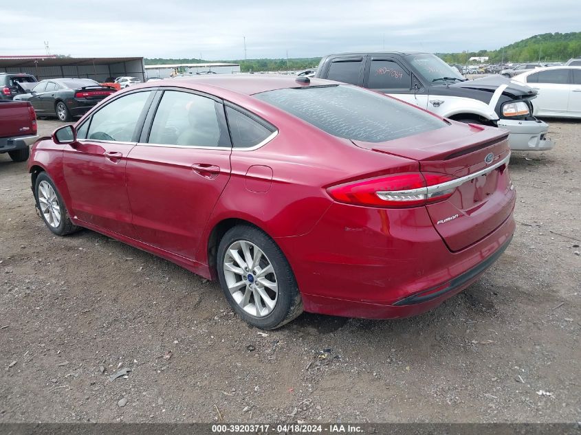 2017 Ford Fusion Se VIN: 3FA6P0HD1HR322032 Lot: 40805389