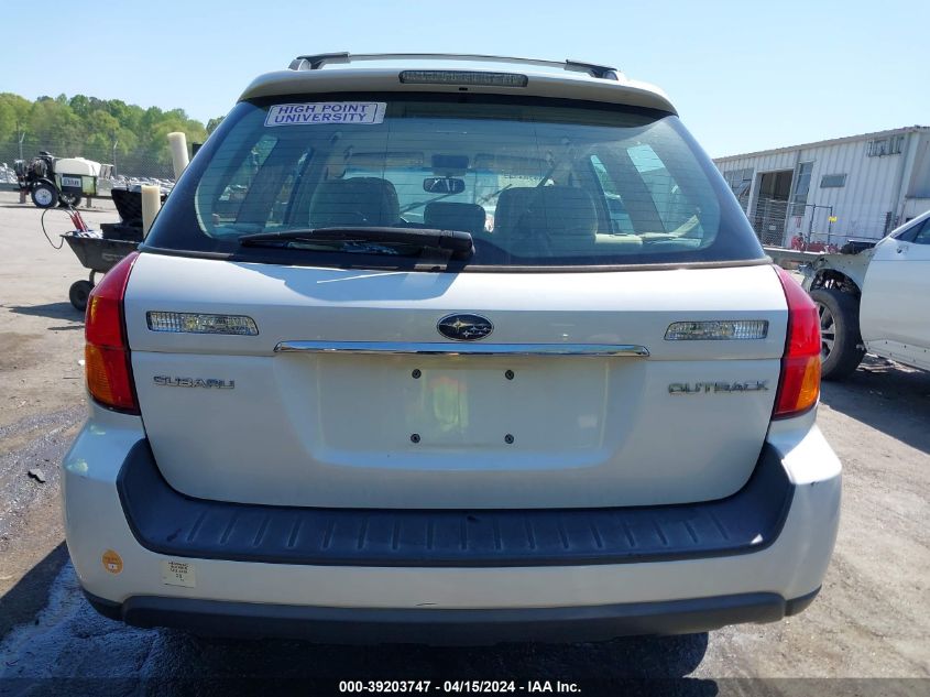 2007 Subaru Outback 2.5I VIN: 4S4BP61C177335619 Lot: 39203747