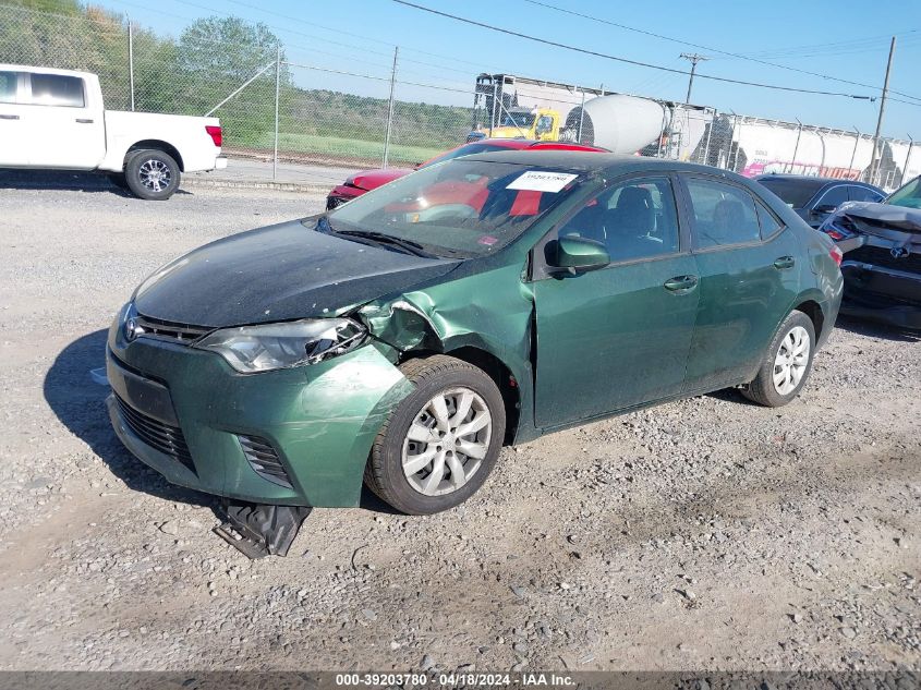 2016 Toyota Corolla Le VIN: 2T1BURHE9GC523759 Lot: 39203780