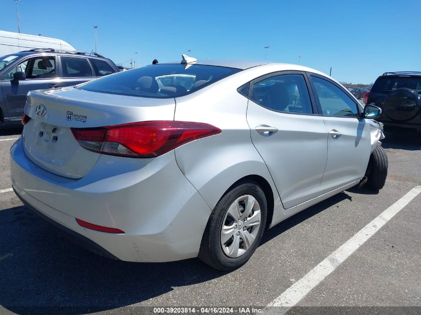 5NPDH4AE0GH765444 | 2016 HYUNDAI ELANTRA