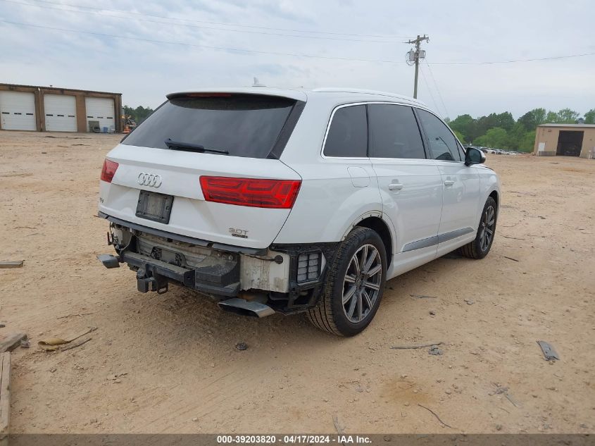 2017 Audi Q7 3.0T Premium VIN: WA1VABF72HD037567 Lot: 39203820