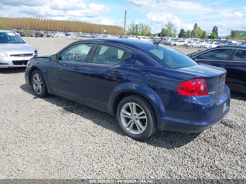2013 DODGE AVENGER SXT - 1C3CDZCG6DN549018