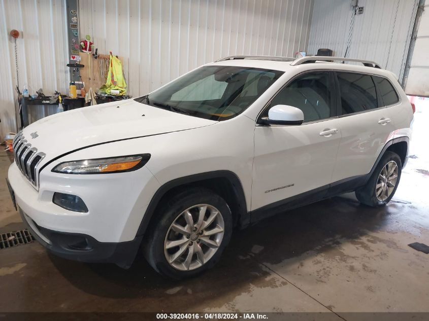 2016 Jeep Cherokee Limited VIN: 1C4PJMDS2GW169863 Lot: 39204016