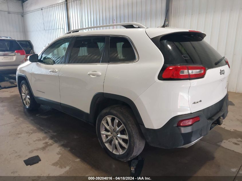 2016 Jeep Cherokee Limited VIN: 1C4PJMDS2GW169863 Lot: 39204016