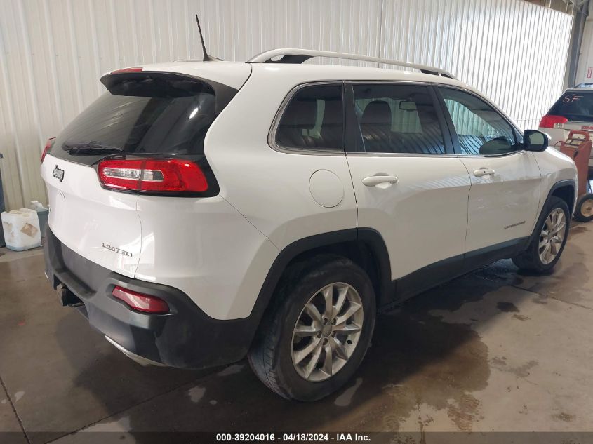 2016 Jeep Cherokee Limited VIN: 1C4PJMDS2GW169863 Lot: 39204016