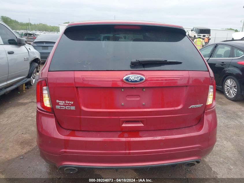 2013 Ford Edge Sport VIN: 2FMDK3AK0DBA90506 Lot: 39204073