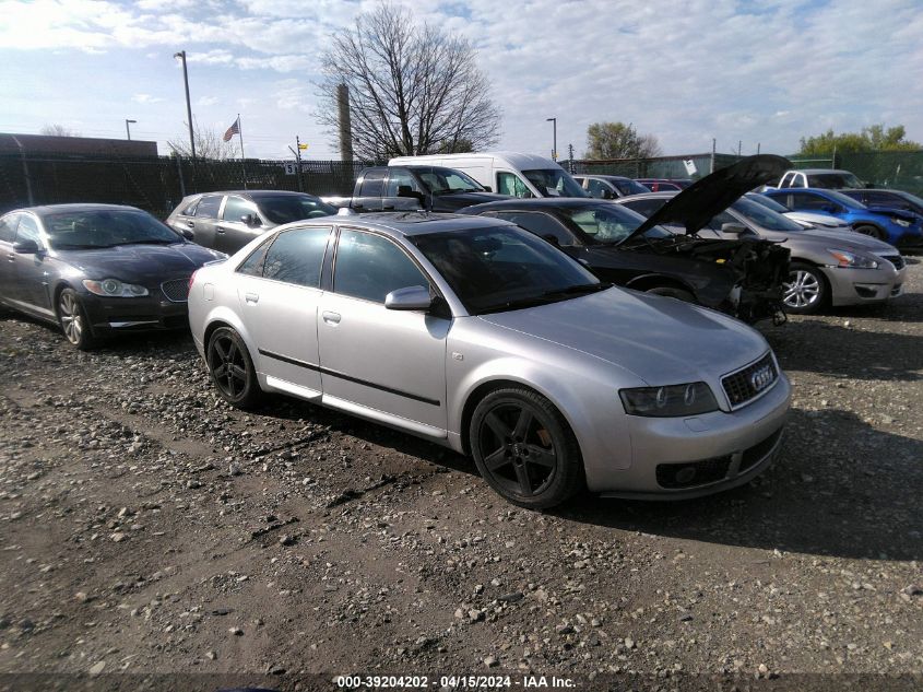 WAUPL68E44A283377 | 2004 AUDI S4